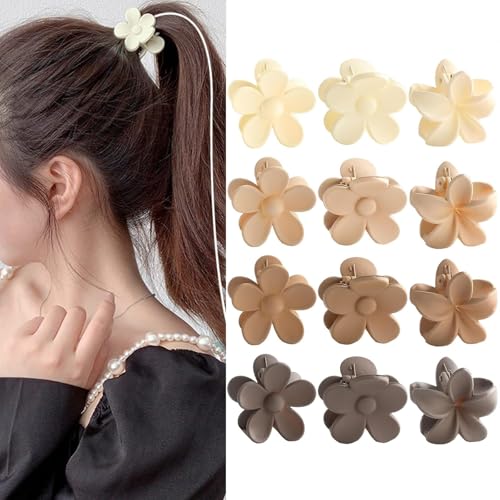 Rutschfeste Krallenklammern mit Schmetterlingsmotiv, starker Halt, Krallenklammer für mitteldickes Haar, Frauen und Mädchen, Hawaii-Haar-Accessoire (HairclawMIflower) von AIZIYIN