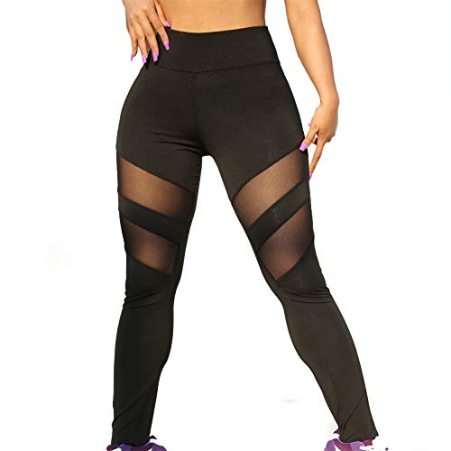 AIchenYW Damen Lang Blickdicht Yogahosen Leggings für Sport & Alltag Hohe Taille Bauchkontrolle Laufhose Leggins Hose für Sport Yoga Fitness Gym Workout Lange Sportleggins Yogahosen von AIchenYW