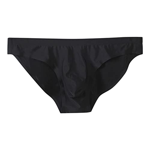 AIchenYW Herren Slip Unterhosen Atmungsaktiv Herrenslips Schöne Boxershorts Höschen Hautfreundlich Unterwäsche Panties Unterwäsche Pouch Eisseide Männer Briefs Weiche Langlebiges von AIchenYW