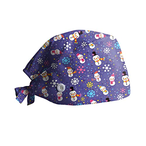 AIchenYW Verstellbar Arbeitskappe Baumwolle Staubkappe Unisex Scrub Cap Damen Herren Kopfhaube Einheitsgröße Bandana Cap Anti-Staub Chefkoch (DE/NL/SE/PL, Alphanumerisch, Einheitsgröße, A512) von AIchenYW