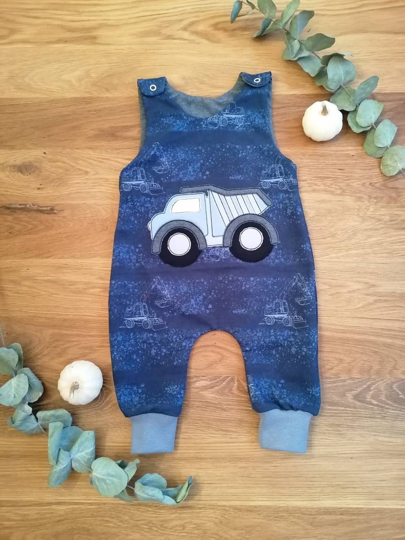 strampler Mit Bagger & Kipplaster von AIngefaedelT