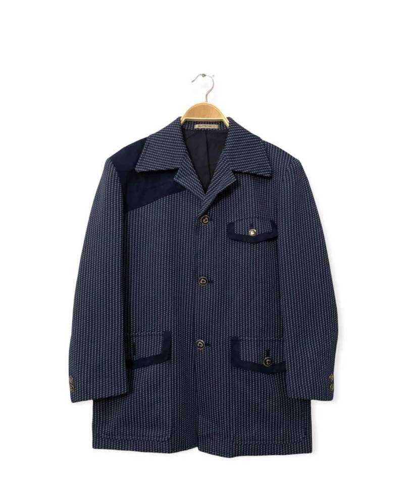 Vintage Matteo Ricci Button Ups Blazer Mantel Jacke Dunkelblau Farbe Größe M von AJ72Store
