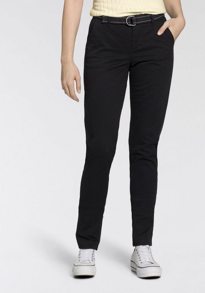 AJC Chinohose (2-tlg) in lässiger Form mit konstrastfarbendem Gürtel von AJC