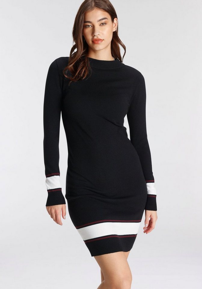 AJC Strickkleid mit Kontraststreifen aus weicher Viskosemischung von AJC