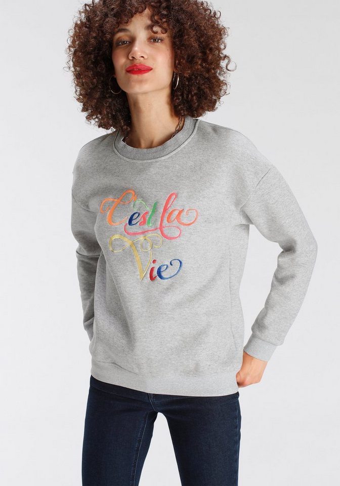 AJC Sweater mit Statement Stickerei - NEUE KOLLEKTION von AJC