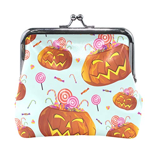 Chaocai Halloween Candy Münzbörse Kürbis Leder Münzgeldbörse Schnappverschluss Clutch Bag, Multi7, Einheitsgröße von AJINGA