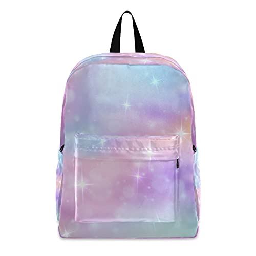 Gelb Rosa Floral Bunte Rucksäcke Licht Schule Buch Tasche Reise Wandern Camping Sport Daypack für Mädchen Frauen, Mehrfarbig9, Einheitsgröße von AJINGA