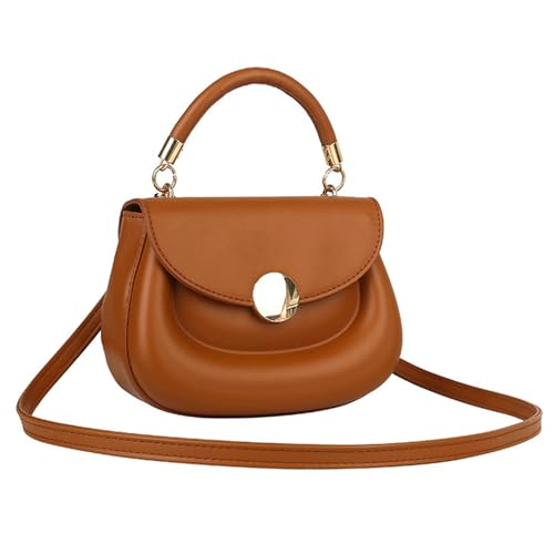 AJUNJIIL Frauen Umhängetasche modische strukturierte obere Griff Handtasche für verstellbare Riemen für Dattelreisen (Eine Größe) von AJUNJIIL