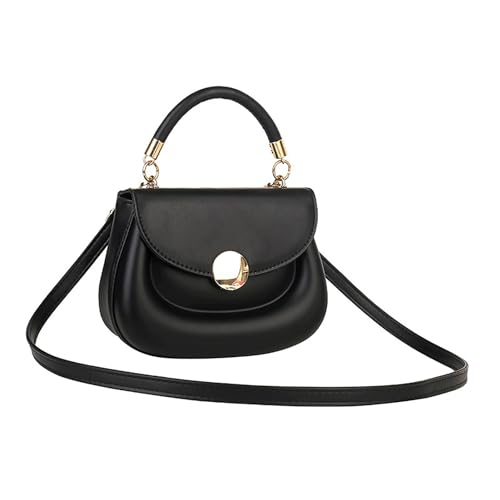 AJUNJIIL Frauen Umhängetasche modische strukturierte obere Griff Handtasche für verstellbare Riemen für Dattelreisen (Eine Größe) von AJUNJIIL