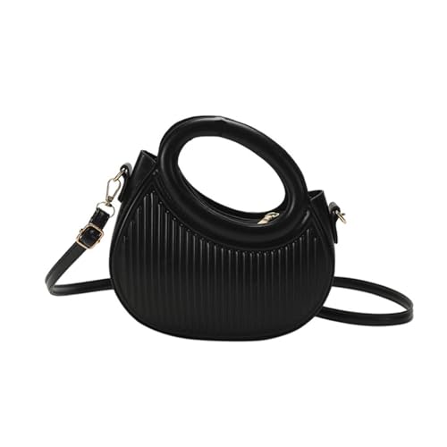 AJUNJIIL Runde Griffbeutel Umhängetasche Geräumige praktische stilvolle für Verschiedene Szenen (Eine Größe) von AJUNJIIL