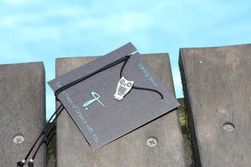 Eulen-Anhänger-Halskette Aus 925Er Silber Oxidiertes Matt-Finish von AJewelryProject