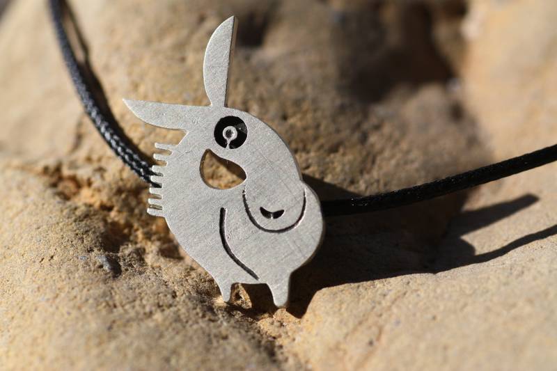 Set Aus Sterling Silber Tier Anhänger Halskette & Armband von AJewelryProject