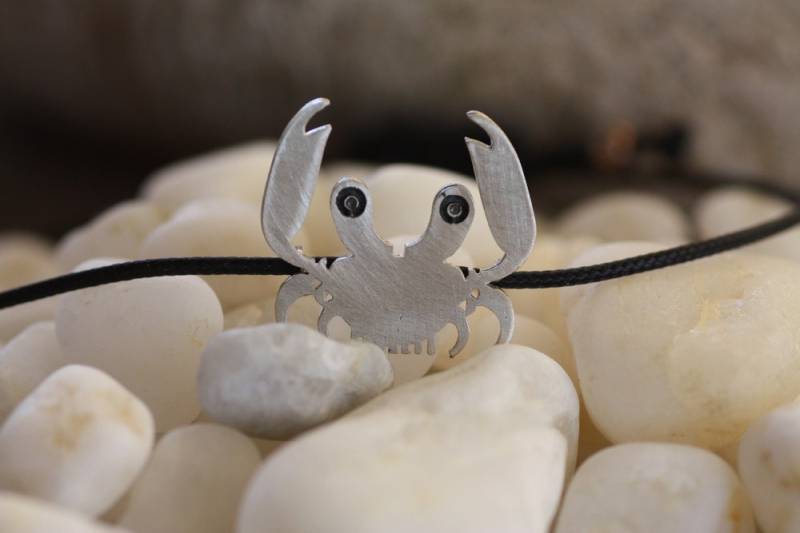 sterling Silber Krabbe Anhänger & Armband Set - Handgemachter Schmuck sterling Silber Krabbe Anhänger & Armband Set - Handgemachter Schmuck von AJewelryProject