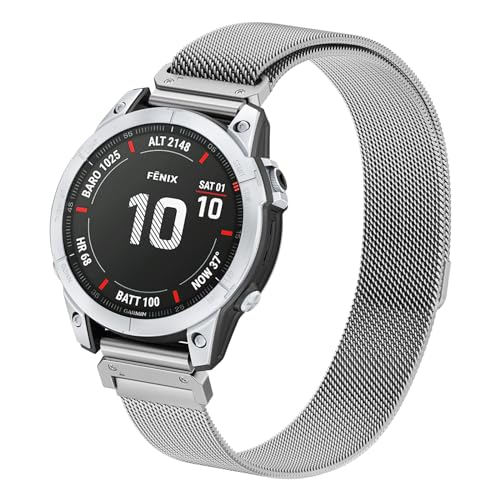 AK für Garmin Fenix 7/Garmin Fenix 6/6 Pro/Garmin Fenix 5 Armband Herren Damen, Quickfit 22mm Magnetisches Ersatzarmbänder für Garmin Instinct/Instinct 2, Forerunner 935/945/745, Approach S60/S62 AK für Garmin Fenix 7/Garmin Fenix 6/6 Pro/Garmin Fenix 5 Armband Herren Damen, Quickfit 22mm Magnetisches Ersatzarmbänder für Garmin Instinct/Instinct 2, Forerunner 935/945/745, Approach S60/S62 von AK