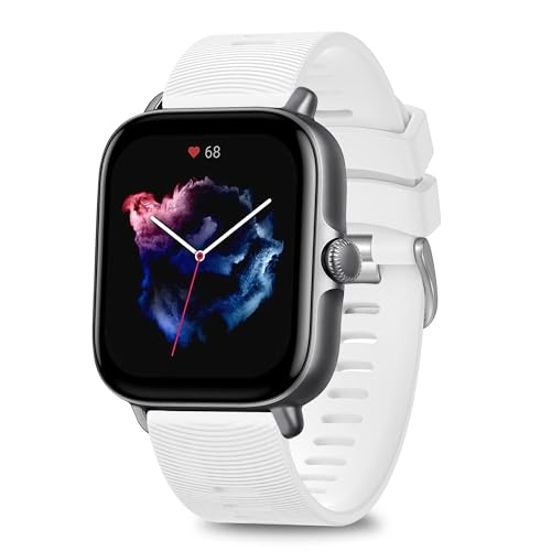 AK für Amazfit GTS 2 Mini/ GTS 4 Mini/ GTR Mini Armband Damen Herren, Weich Silikon Ersatzarmbänder mit Wellenmuster für Amazfit GTS 2/ GTS 2e/ GTS 3/ GTS 4/ Bip 3/ Bip u Pro /GTR 42mm AK für Amazfit GTS 2 Mini/ GTS 4 Mini/ GTR Mini Armband Damen Herren, Weich Silikon Ersatzarmbänder mit Wellenmuster für Amazfit GTS 2/ GTS 2e/ GTS 3/ GTS 4/ Bip 3/ Bip u Pro /GTR 42mm von AK