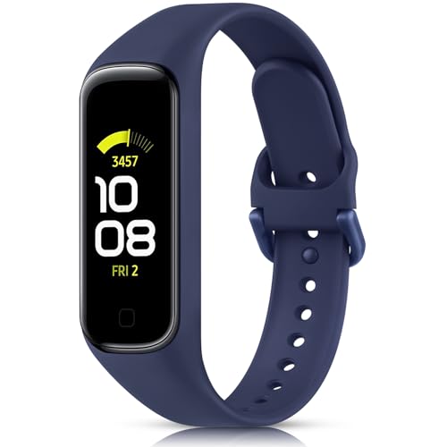 AK kompatibel mit Samsung Galaxy Fit 2 Armband für Damen Herren, flexible TPU Ersatzarmband - atmungsaktive und wasserdichte Sport Uhrenarmband entwickelt für Samsung FIT 2 von AK