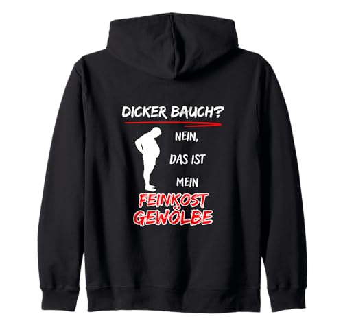 Dicker Bauch? Nein das ist Mein Feinkost Gewölbe-Fun Herren Kapuzenjacke von AK71Design