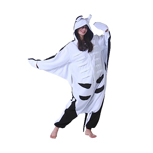 AKAAYUKO Damen Karneval Kostüm Pyjama Herren Weihnachten Halloween Jumpsuit Schlafanzug Tiere Onesie Overall Nachtwäsche Faschingskostüme Decke von AKAAYUKO