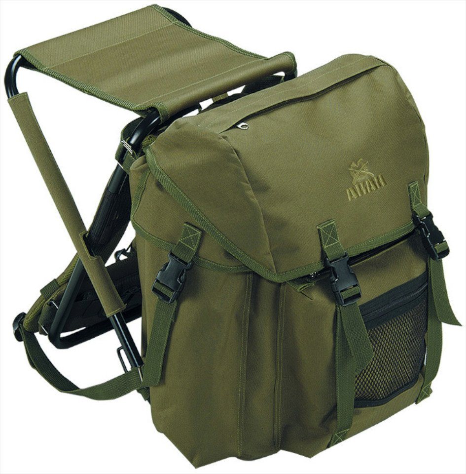 AKAH Trekkingrucksack Sitzrucksack Hubertus" Jagdrucksack olivgrün Rucksack von Oefele Jagd" von AKAH