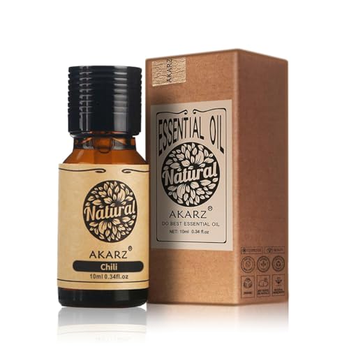 AKARZ Ätherisches Chiliöl Natürliches organisches Chili-Öl für Haut Körper Haarpflege,Diffuser, Kerze,Seife,DIY,Massage Aroma 10ml von AKARZ