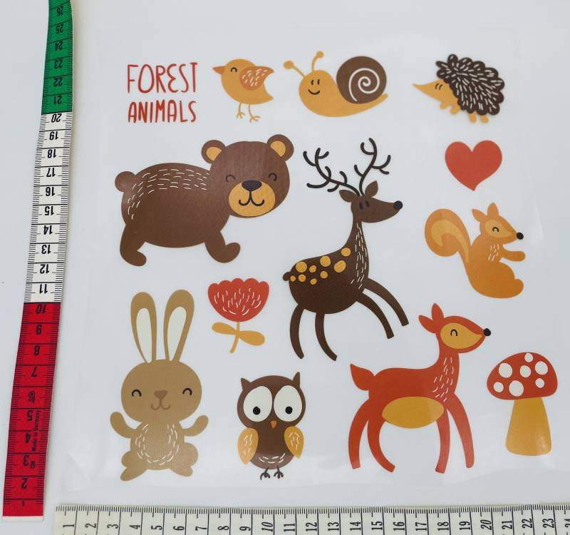 Bügelbild Forest Animals Waldtiere Bär Aufbügler Iron On Tiere Kinder Kleidung Patch Bügelbild Forest Animals Waldtiere Bär Aufbügler Iron On Tiere Kinder Kleidung Patch von AKBrilon