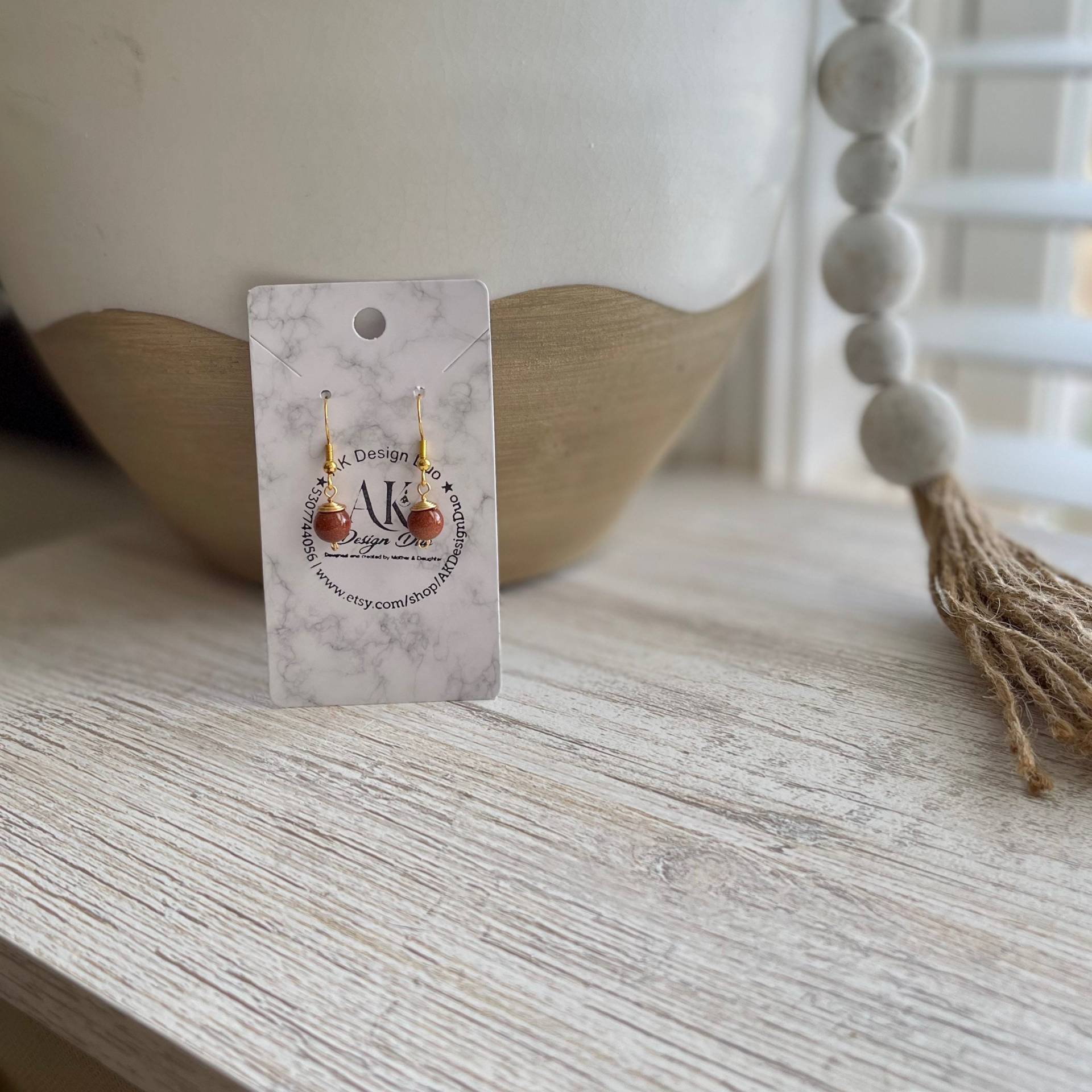 Schöne Goldene Ohrringe,/Baumeln Ohrringe Kirchenschmuck Boho Geschenke Für Sie Leichte Gold Braun Schöne Goldene Ohrringe,/Baumeln Ohrringe Kirchenschmuck Boho Geschenke Für Sie Leichte Gold Braun von AKDesignDuo