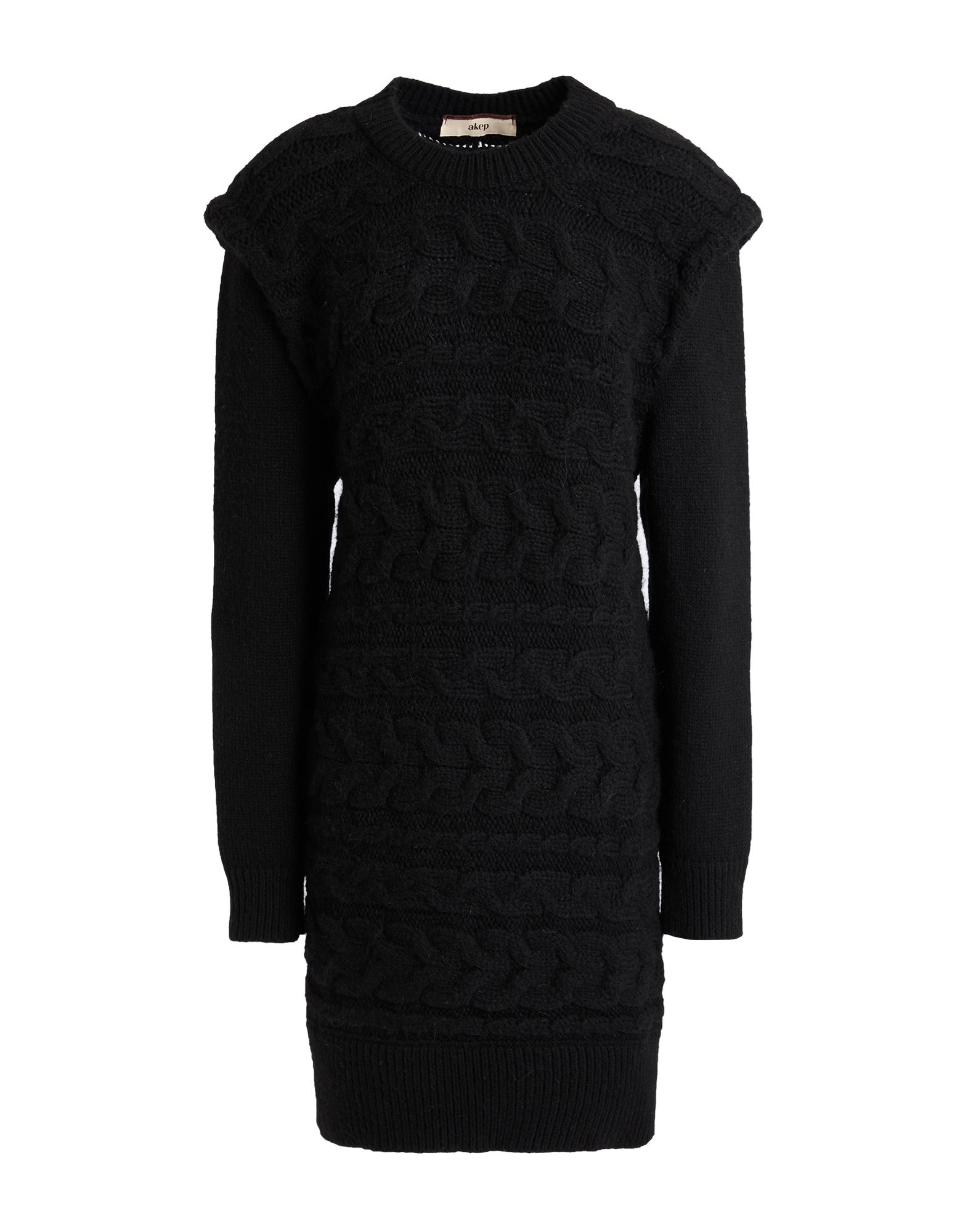 AKEP Mini-kleid Damen Schwarz AKEP Mini-kleid Damen Schwarz von AKEP