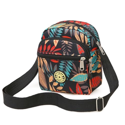 AKJAXQU Umhängetasche Damen Klein, Crossbody Tasche für Damen, Nylon Handy Mini-Tasche Kleine Schultertasche Multifunktionale Handytasche, Handytasche zum Umhängen Damen von AKJAXQU