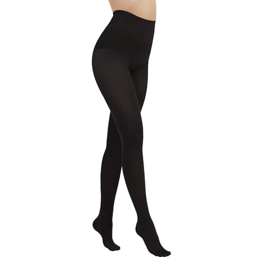 AKKQHH Strumpfhosen Damen 80 Den Blickdicht Microfaser Bequeme Feinstrumpfhose (Schwarz,XXL-3XL) von AKKQHH