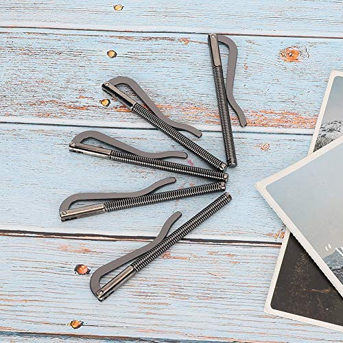 AKLOSIPY 5 PCs Elektroplierter Stahl -Kassenclip mit Hoher Härtefeder für Lederbrieftaschen, 85 Mm - 4 Farboptionen (Black) von AKLOSIPY