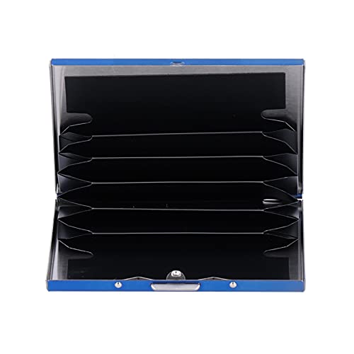 AKLOSIPY 6-Karten-Kreditkartenetui, Busin-Kartenbox-Halter, Edelstahl-Kartenetui, 6-Karten-dCard-Etui, Kreditkartenetui oder Kreditkartenetui aus Edelstahl, Busin-Kartenetui für Herren von AKLOSIPY