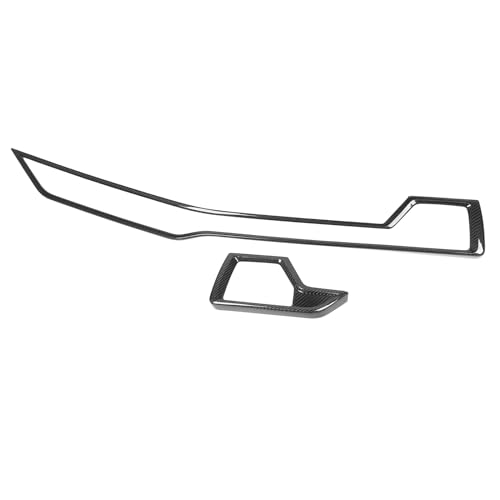 Kohlefaserplatte Panel M, Kohlefaserplatte Panel Cove Vent Outlet T Aufkleber für X5 G05 2023–2024 L Handantrieb 2 Stück von AKLOSIPY