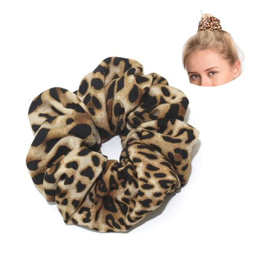 AKOAK 1 Packung Haargummis für Frauen – Haargummis mit Leopardenmuster, Haar-Accessoires, Pferdeschwanz, elastisches Stirnband von AKOAK
