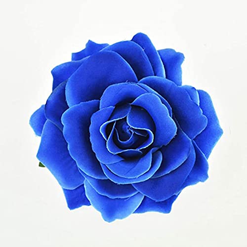 AKOAK 1 Packung Rose Haarspange Böhmische Blume Brosche Braut Urlaub Haarschmuck Flamenco-Hochzeit Party Urlaub Kopf Floral Kopfbedeckung Frauen Haarschmuck Sonnenblende Hut tägliche Dekorationen von AKOAK