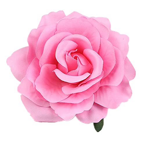AKOAK 1 Packung Rose Haarspange Böhmische Blume Brosche Braut Urlaub Haarschmuck Flamenco-Hochzeit Party Urlaub Kopf Kopfbedeckung Frauen Haarschmuck Sonnenblende Hut tägliche Dekorationen (Rosa) von AKOAK