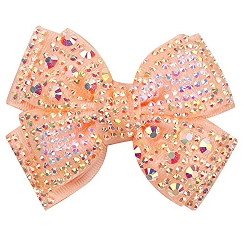 AKOAK Haarspange mit doppelter Schleife, Haarschmuck mit glänzendem Rand, Haarschmuck für Kinder, 6 Farben optional, Gelb, 1 Packung AKOAK Haarspange mit doppelter Schleife, Haarschmuck mit glänzendem Rand, Haarschmuck für Kinder, 6 Farben optional, Gelb, 1 Packung von AKOAK