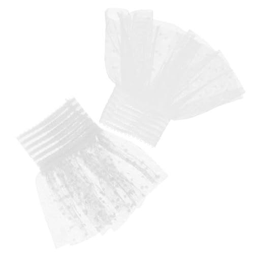AKOOSY 1 Paar Lace Handgelenk Manschetten Abnehmbare Ärmel Dekorative Accessoires für Frauen Chiffon und Netzmaterial Falsche Ärmel für Besondere Anlässe oder Alltag von AKOOSY