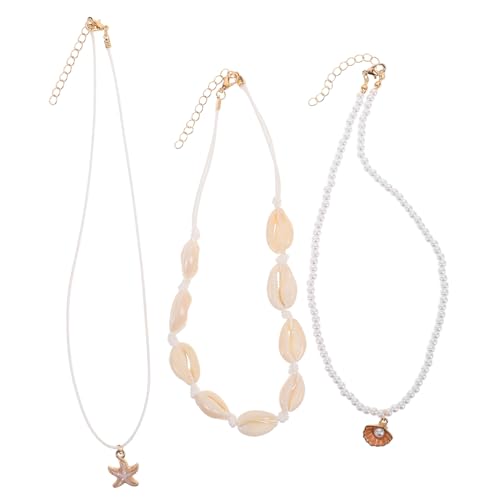 AKOOSY 1satz Hawaiian Choker-halskette Für Damen Handgefertigter Strand-schmuck Mit Natürlichen Muscheln Kurze Schlüsselbeinkette Farbenfrohes Design Für Sommer Stilvoll Und von AKOOSY
