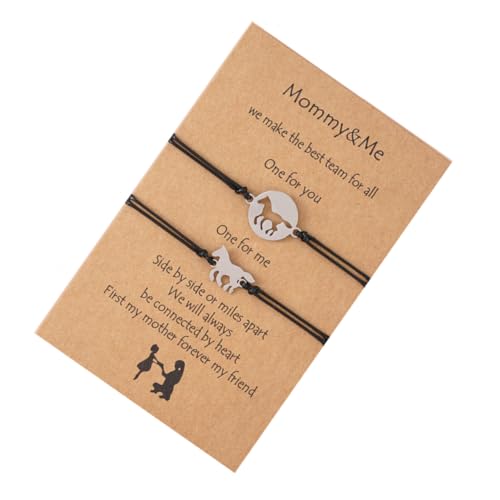 AKOOSY 1 Set Muttertagsarmband Tochter Armreif Muttertagsgeschenk Kordelarmband Verbindungsarmband Beziehungsarmband Verstellbares Armband Wachsfadenarmband Pappe AKOOSY 1 Set Muttertagsarmband Tochter Armreif Muttertagsgeschenk Kordelarmband Verbindungsarmband Beziehungsarmband Verstellbares Armband Wachsfadenarmband Pappe von AKOOSY