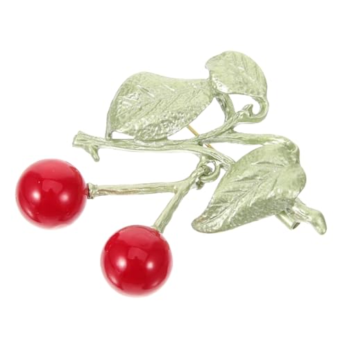 AKOOSY 1stück Kreative Kirschförmige Brosche Aus Vielseitiges Accessoire Für Kleidung Taschen Und Caps Für Zu Weihnachten Für Altersgruppen von AKOOSY