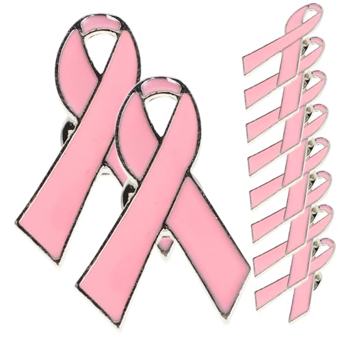 AKOOSY 10 Stück Pinke Schleifen broschen aus Langlebiger Legierung Brustkrebs bewusstsein Anstecknadeln mit Feiner Verarbeitung Modisch und Robust für Kampagnen und Events zur AKOOSY 10 Stück Pinke Schleifen broschen aus Langlebiger Legierung Brustkrebs bewusstsein Anstecknadeln mit Feiner Verarbeitung Modisch und Robust für Kampagnen und Events zur von AKOOSY