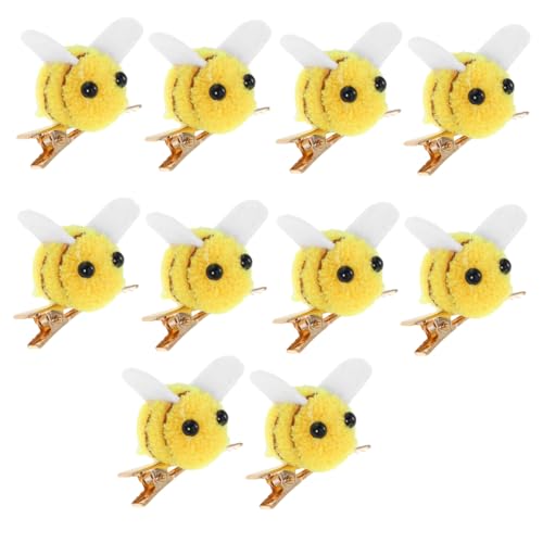 AKOOSY 10stücke Mini-bienen-haarspangen Für Damen Retro-haarschmuck Mit Starkem Für Frühlings-outfits Partys Und Urlaub Kleine Bienen-clips Als Stylische Haaraccessoires von AKOOSY