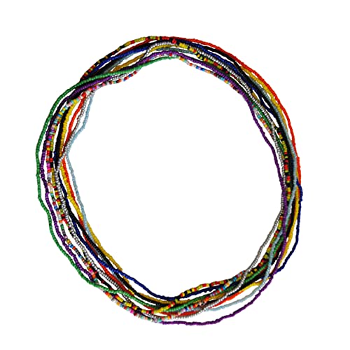 AKOOSY 10stücke Perlen Taillenkette Für Frauen Hosenkette Mit Perlen Taillenperlen Als Armband Oder Halskette Geeignet Für Strandpartys Und Feiern von AKOOSY