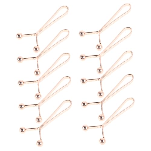 AKOOSY 10 Stück Teiliges Hijab Pins U Förmige Schalclips aus Rostfreiem in Roségold Verstellbar für Sicheren Sitz und Taillenverkleinernde Funktion Vielseitig für Damen Hijabs und Schals von AKOOSY