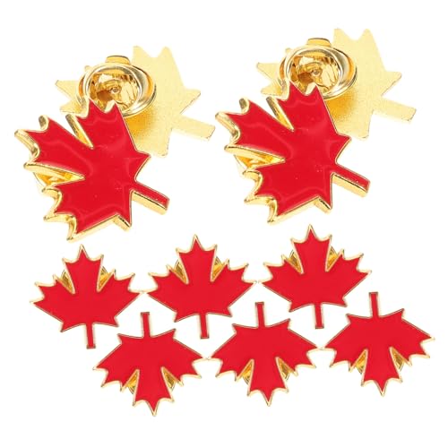 AKOOSY 10 Stück Teiliges Maple Leaf Broschen Damen Anstecknadeln Metall Pin Herbst Motiv Vintage Stil für Kleidung Schal Tasche Dekoration Thanksgiving von AKOOSY