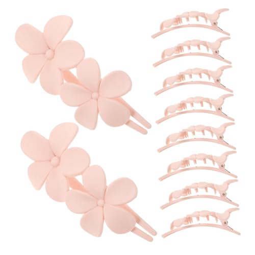 AKOOSY 10 Stück Teiliges Matte Blumen haarklammern für Dickes Langes Haar Rutschfeste Haarklemmen mit Großem Alligator design Schicke Haarspangen für Frauen und Mädchen Vielseitig und von AKOOSY