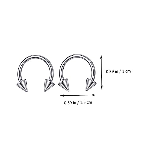 AKOOSY 10 Stück Teiliges Ohrstecker Lippenpiercing Nasenpiercing Kreative Dekorative Schmuckgeschenke für Damen Langlebig Farbbeständig Modisch für Partys und Fotoshootings von AKOOSY