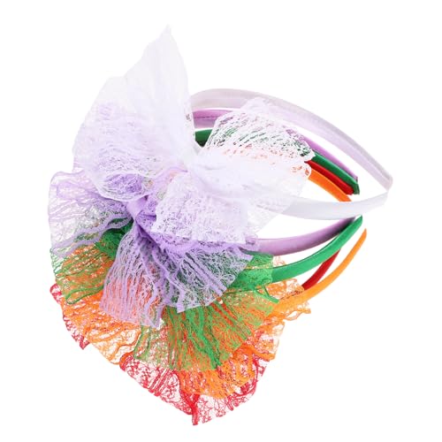 AKOOSY 10 Stück Teiliges Spitzen Stirnbänder Damen Dekoratives Haarschmuck Accessoire Bequemes Langlebiges Material Vielseitig für Party Cosplay und Kostümveranstaltungen Geeignet von AKOOSY