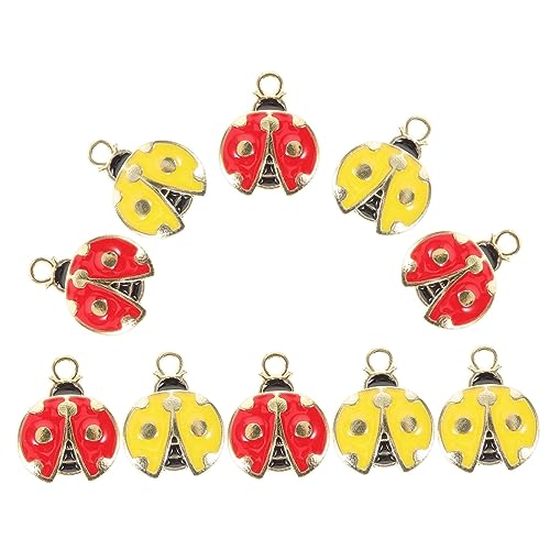 AKOOSY 10 Stück Marienkäfer Anhänger Legierung Selbstgemacht Schmuckanhänger für und Armbänder Langlebig und Vielseitig für Bastelprojekte für Kunsthandwerk AKOOSY 10 Stück Marienkäfer Anhänger Legierung Selbstgemacht Schmuckanhänger für und Armbänder Langlebig und Vielseitig für Bastelprojekte für Kunsthandwerk von AKOOSY