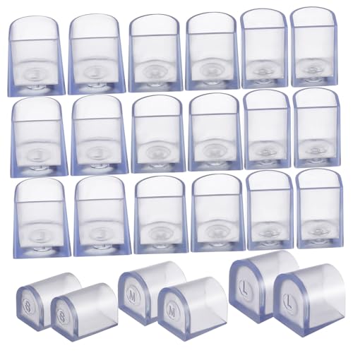 AKOOSY 12 Paare Transparente High Heel Absatzschutz Verschleißfeste rutschfeste Schuhabsatzkappen S Strapazierfähiger Schuhzubehör Schutz für Damen High Heels von AKOOSY